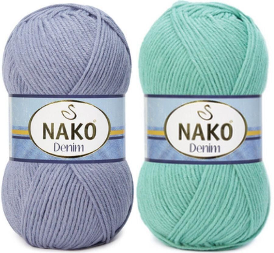Nako Denim Pamuk Cotton El Örgü İpi İpliği Yünü