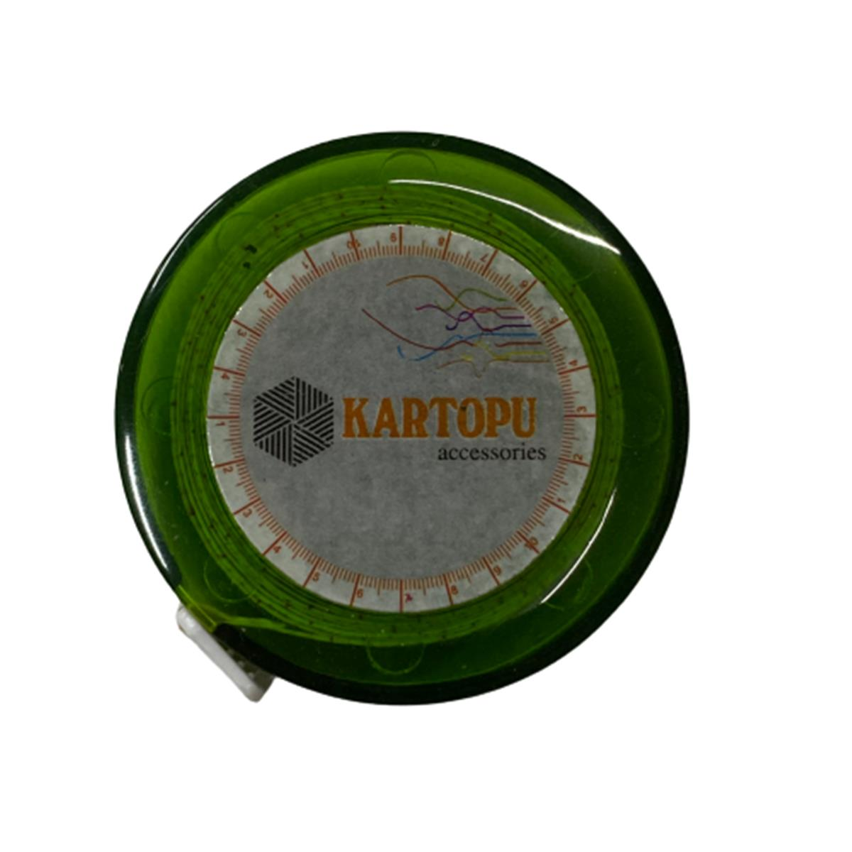 Kartopu Otomatik Mezura Mezure Mezro 150cm Yeşil