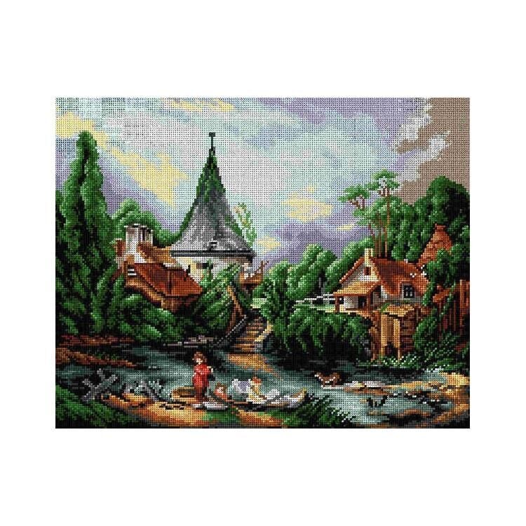 Orchidea Baskılı Goblen Manzara 2475 40*50 cm