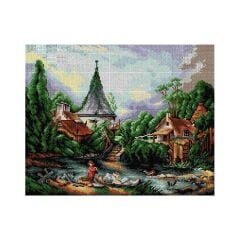 Orchidea Baskılı Goblen Manzara 2475 40*50 cm