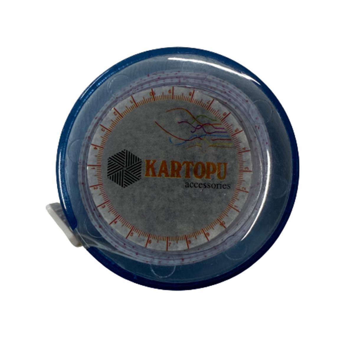 Kartopu Otomatik Mezura Mezure Mezro 150cm Mavi