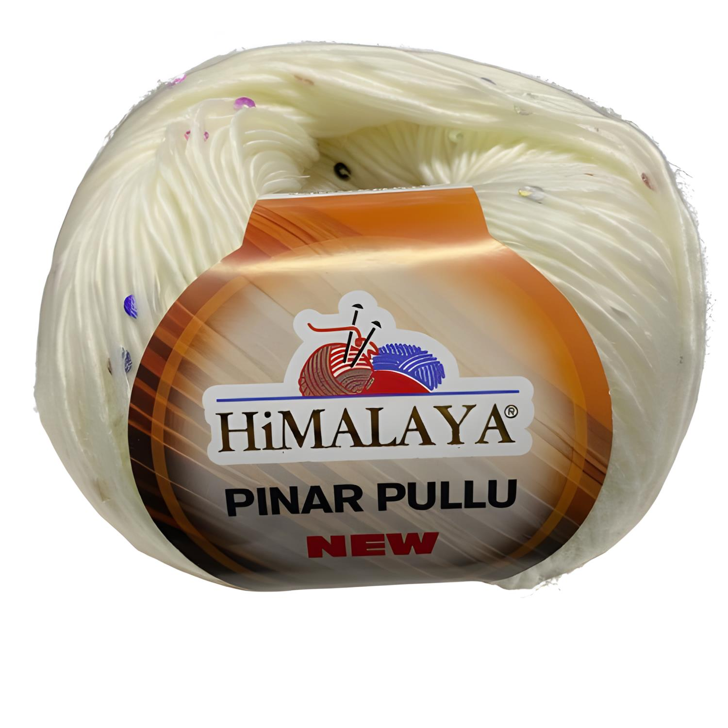 Himalaya Pınar Pullu Örgü İpi 50 gr 61202 Krem-Multi Pullu