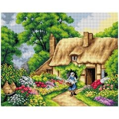 Orchidea Baskılı Goblen Köy Evi 2716 40*50 cm