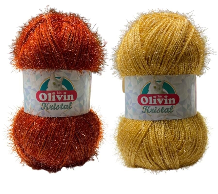 Olivin Lüx Kristal El Örgü İpliği 100 gr