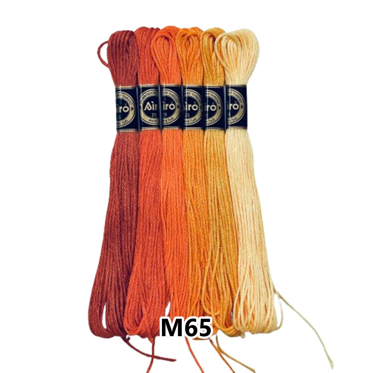 Airo Muline Etamin Koton Nakış İpi İpliği 6 Adetli Set M65