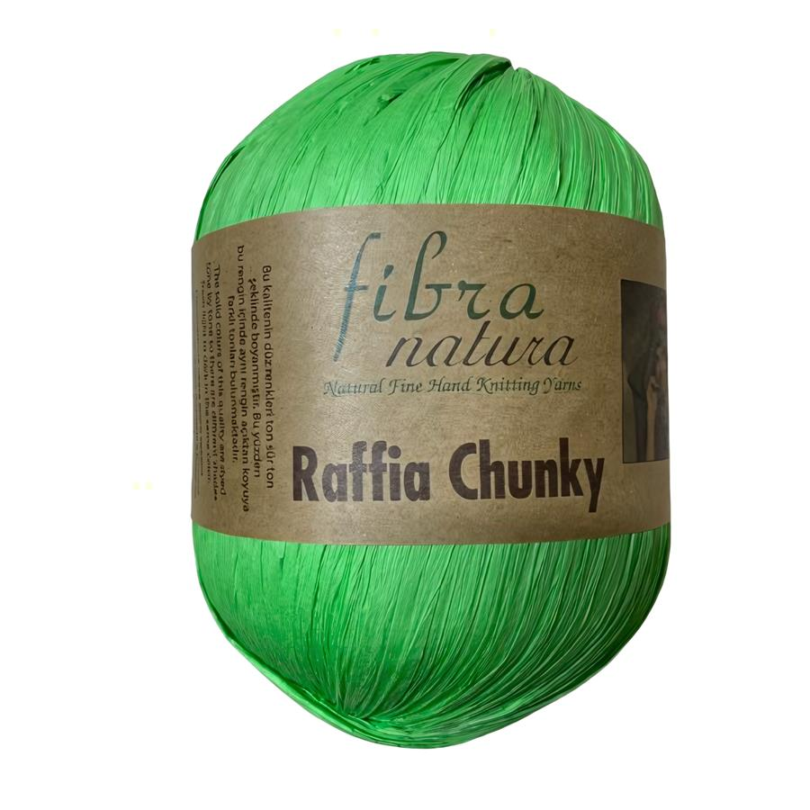 Fibra Natura Raffia Chunky 100 gr 114-39 Elma Yeşili