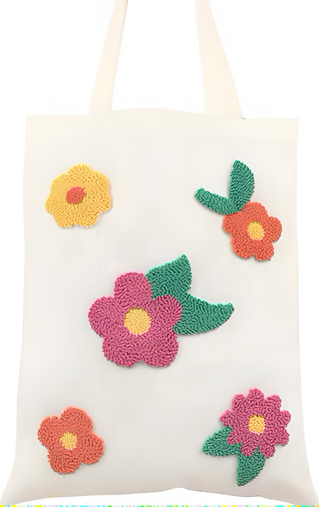 Punch Çanta Nakış Kiti Çiçekler