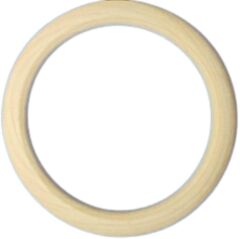 Ahşap Çıngırak Diş Kaşıma Halkası 5cm