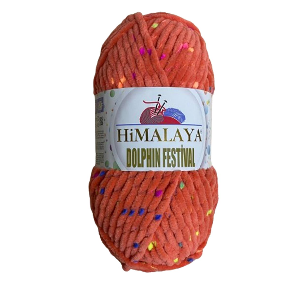 Himalaya Dolphin Festival El Örgü İpliği 100 gr 81112 Turuncu
