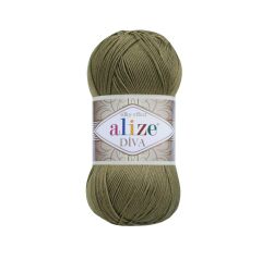 Alize Diva Merserize El Örgü İpliği 109 Limon