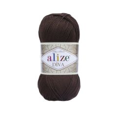 Alize Diva Merserize El Örgü İpliği 120 Turuncu