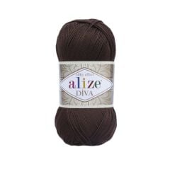 Alize Diva Merserize El Örgü İpliği 210 Yeşil