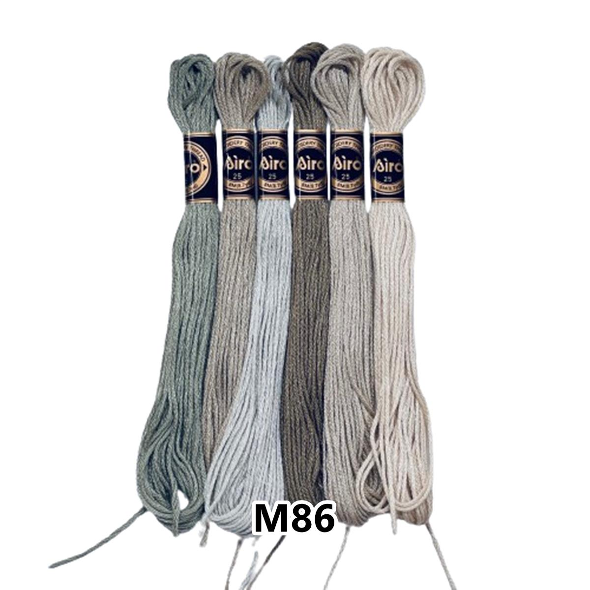 Airo Muline Etamin Koton Nakış İpi İpliği 6 Adetli Set M86