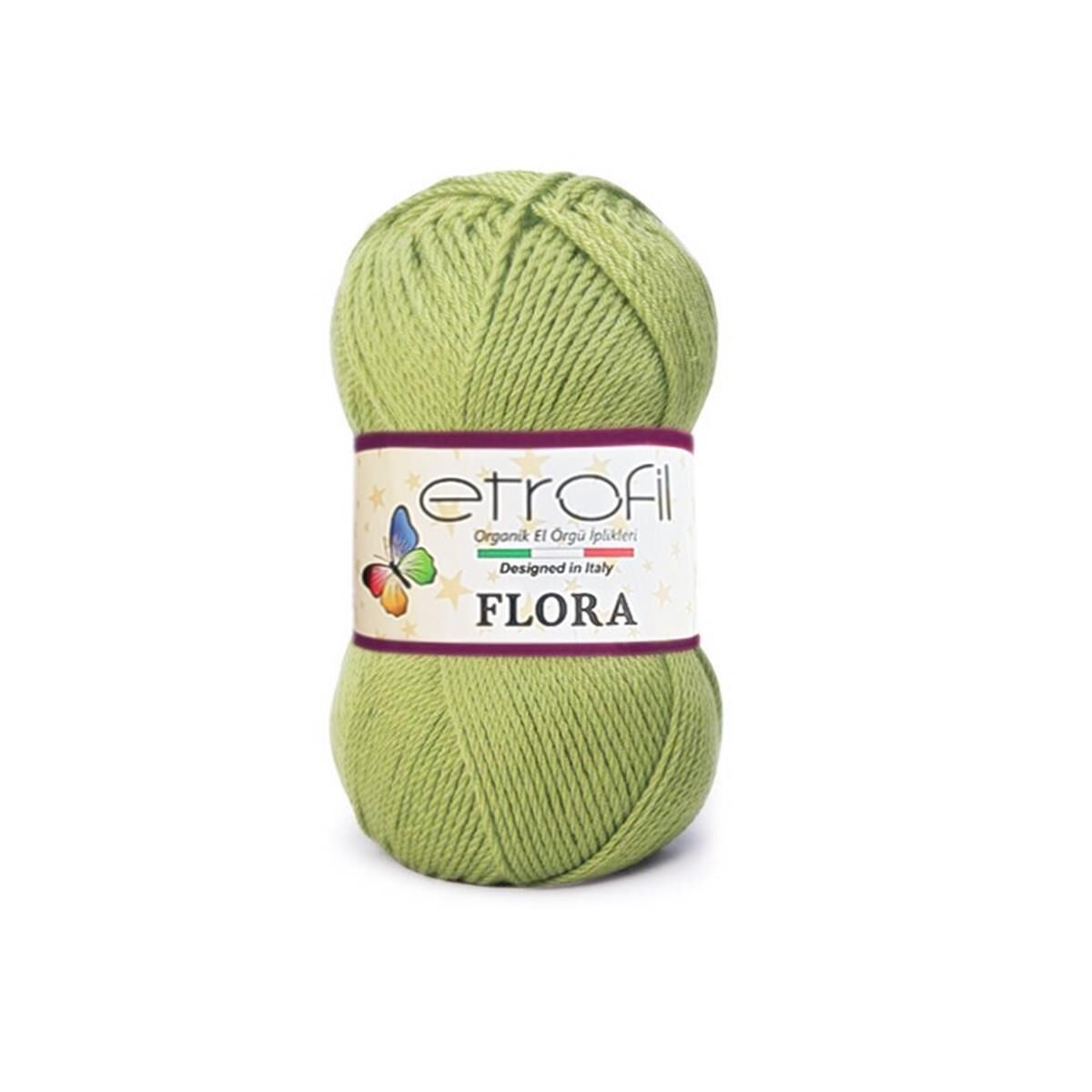 Etrofil Flora Patiklik Çoraplık El Örgü İpi 70490 Çimen