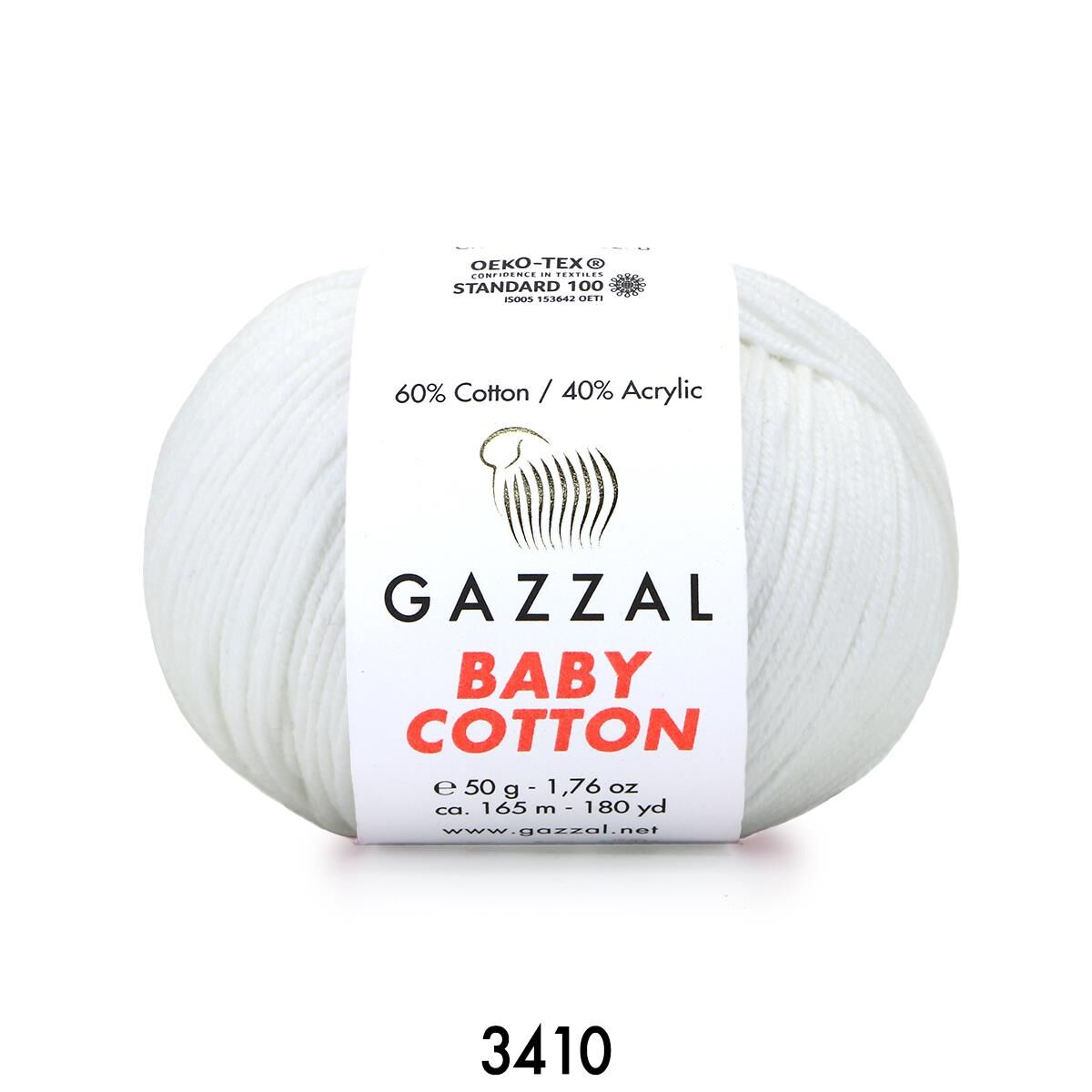 Gazzal Baby Cotton Amigurumi 50gr - Örgü İpi 3410 Ekru