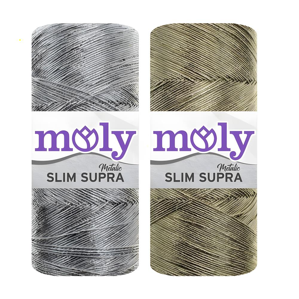Moly Slim Supra Metalic El Örgü İpi 200 gr