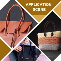 Dikmeli Pelikan Boru Deri Çanta Sapı 45 cm BR45 Bronz