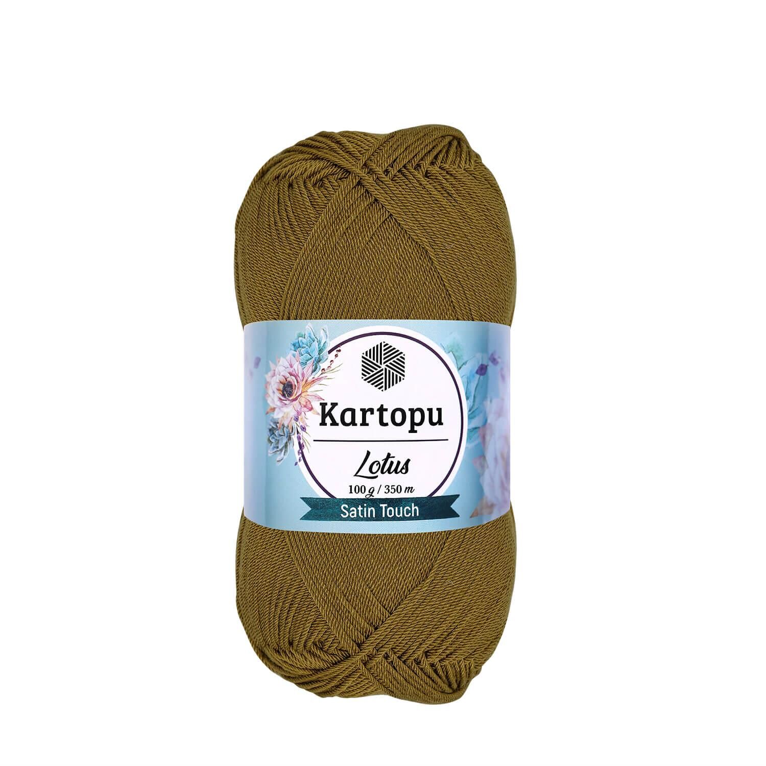 Kartopu Lotus El Örgü İpliği 100 gr K484 Zeytin Yeşili