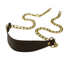 Zincirli Deri Çanta Sapı 107 cm UN107 Gri Altın