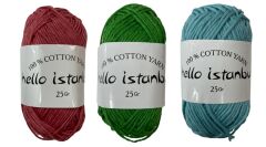 Hello İstanbul Jeans Cotton Yarn Pamuk Amigurumi Punch El Örgü İpliği 25 gr