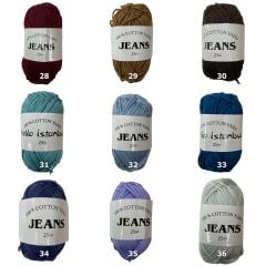 Hello İstanbul Jeans Cotton Yarn Pamuk Amigurumi Punch El Örgü İpliği 25 gr 32 Bebe Mavi