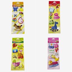 Sticker Seti İki Katlı Kabartmalı jna3