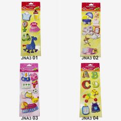 Sticker Seti İki Katlı Kabartmalı jna3