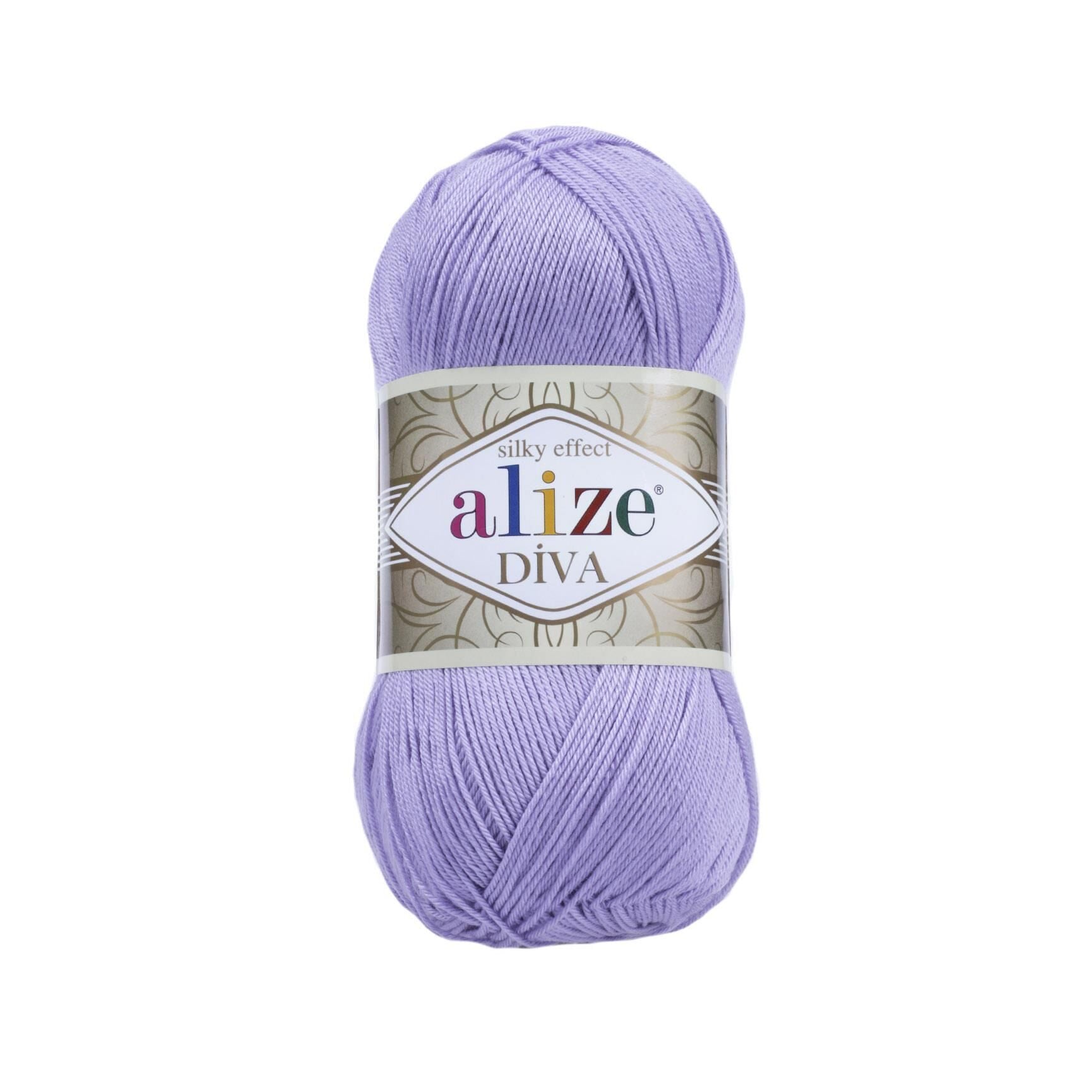 Alize Diva Merserize El Örgü İpliği 158 Lavanta