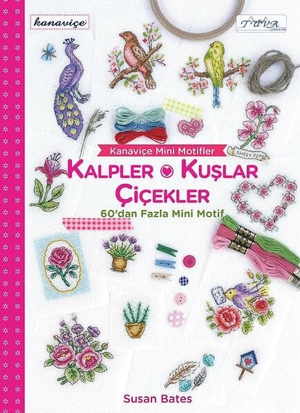 Tuva Kanaviçe Mini Motifler Kalpler Kuşlar Çiçekler