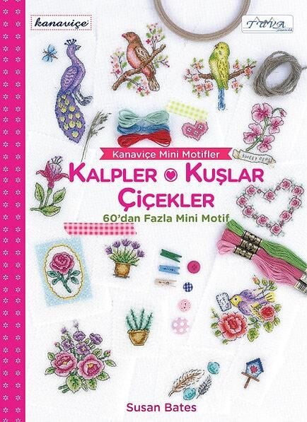 Tuva Kanaviçe Mini Motifler Kalpler Kuşlar Çiçekler