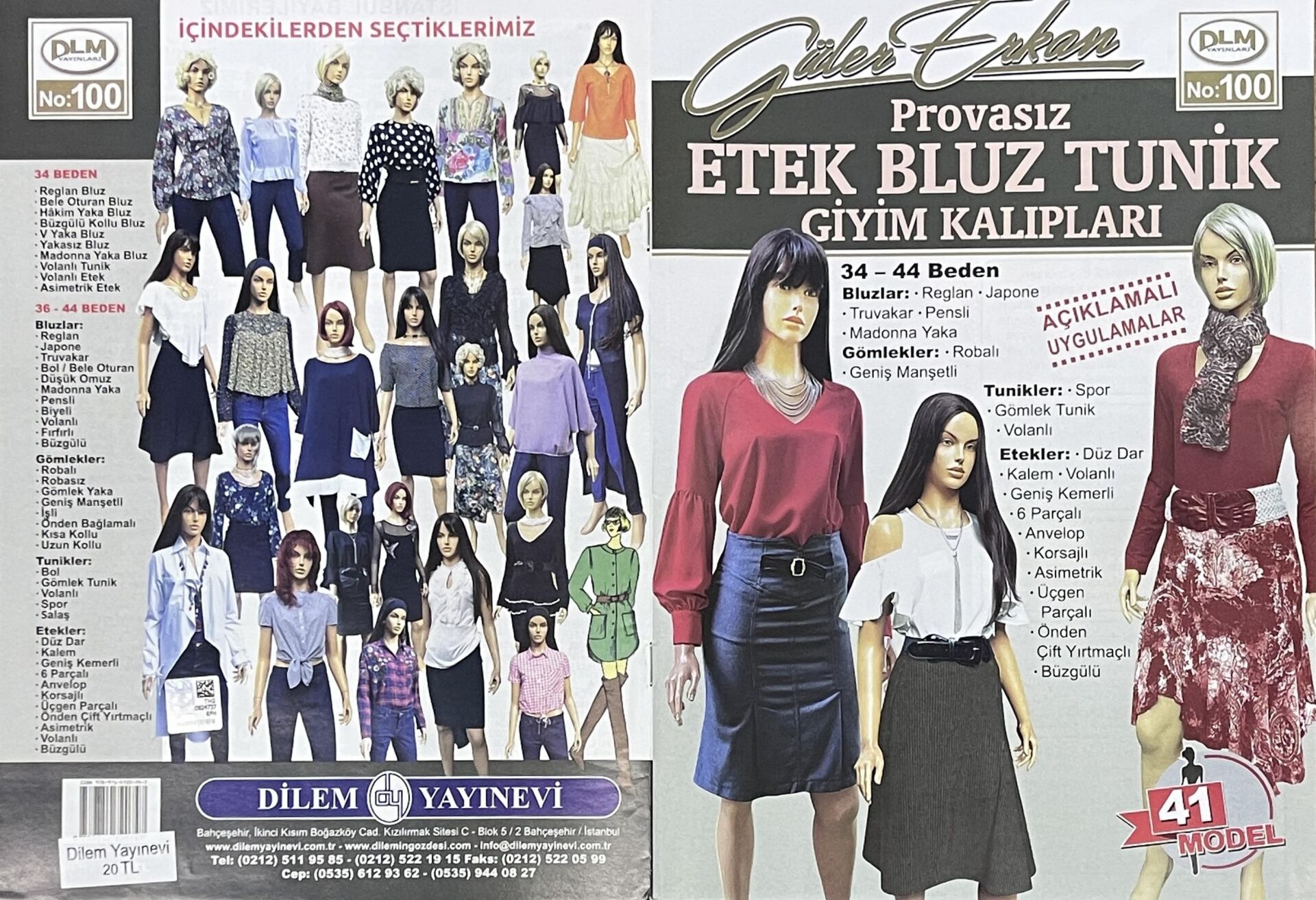 Güler Erkan Provasız Dikiş Kalıpları Dergisi 100