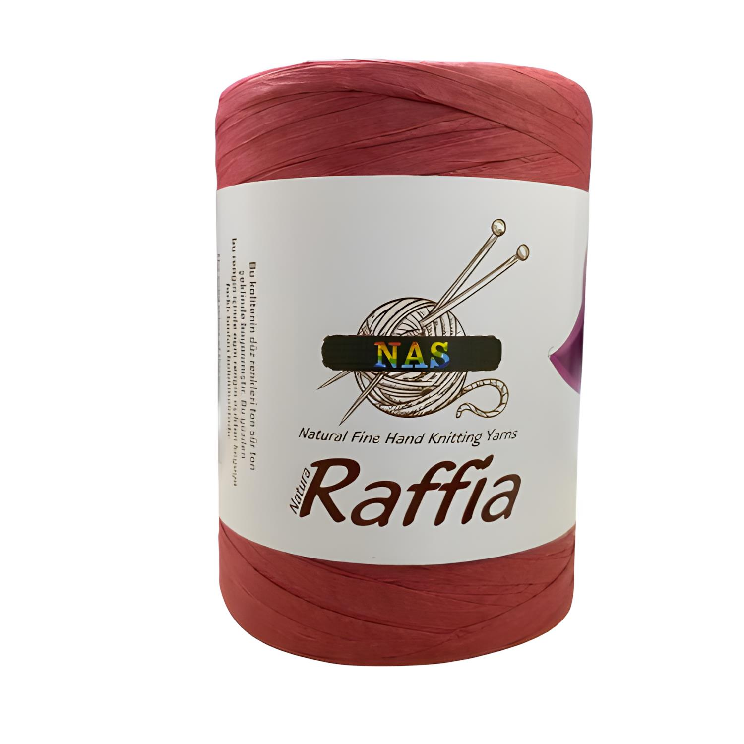 Nas Natura Yumuşak Raffia Rafya 100 gr NSX100 D16 Koyu Kırmızı