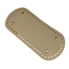 Rivetli Deri Çanta Tabanı Oval 10*22 cm