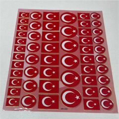 Sticker Seti Türk Bayrağı tbs