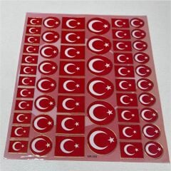 Sticker Seti Türk Bayrağı tbs