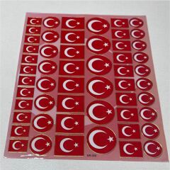 Sticker Seti Türk Bayrağı tbs
