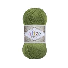Alize Diva Merserize El Örgü İpliği 210 Yeşil