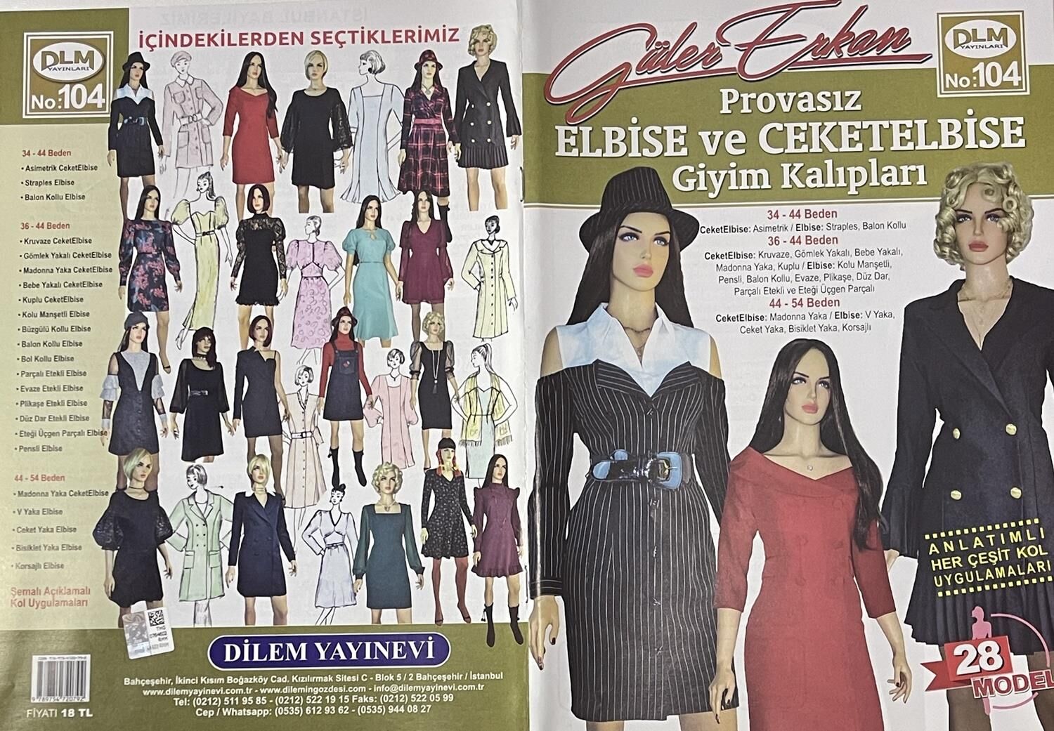 Güler Erkan Provasız Dikiş Kalıpları Dergisi 104