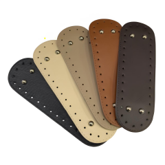 Rivetli Deri Çanta Tabanı Oval 7*22 cm