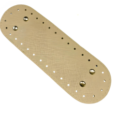 Rivetli Deri Çanta Tabanı Oval 7*22 cm