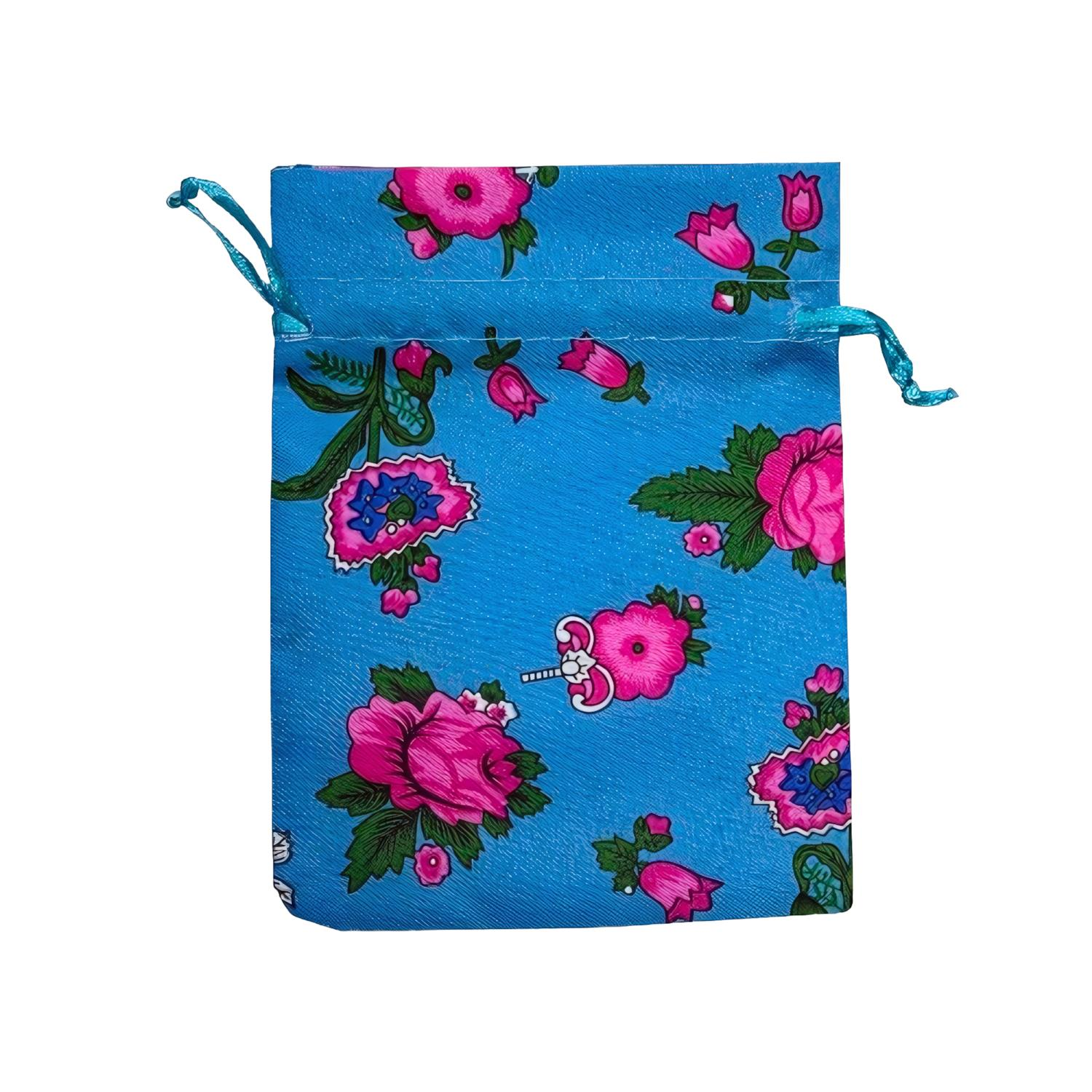 10 x 13cm (10 Adet) Kese, Kuruyemiş, Çerez, Lokum, Çikolata, Kahve, Kına, Hediye, Altın, Sünnet, Nişan, Düğün Kesesi İpli Mavi