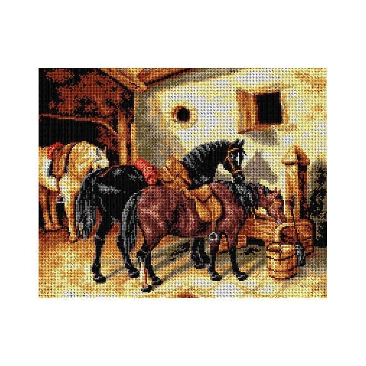 Orchidea Baskılı Goblen At Çiftliği 2198 40*50 cm