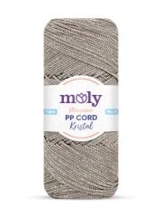 Moly PP Cord Kristal Simli Polyester Makrome  El Örgü İpi 200 gr