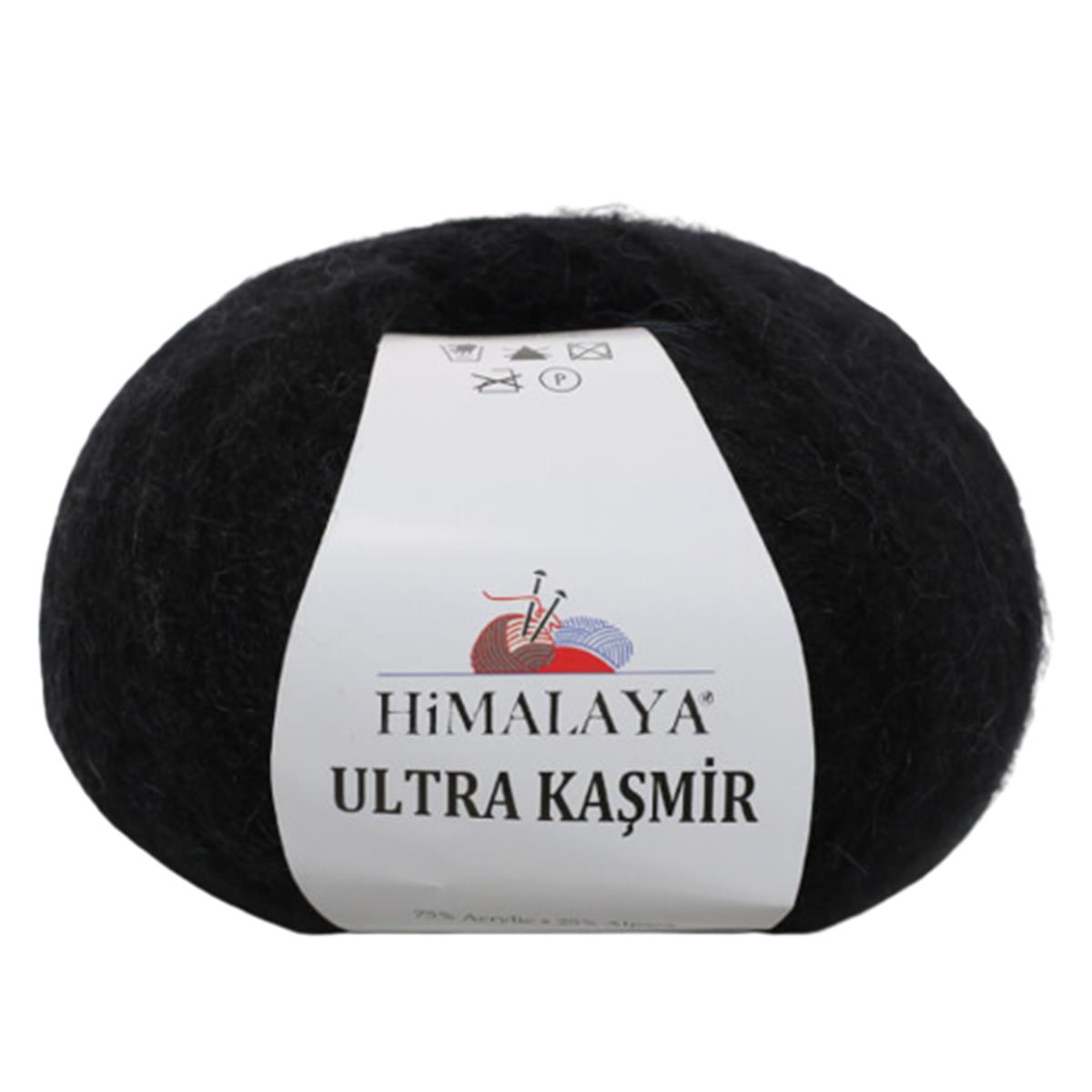 Himalaya Ultra Kaşmir El Örgü İpliği 50 gr 56824 Siyah