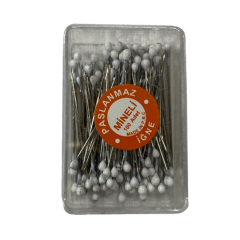 İnci Başlı Toplu İğne Çelik 100 adet