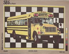 Seg Baskılı Goblen 929 551 School Bus 45x60cm Tablo Pano