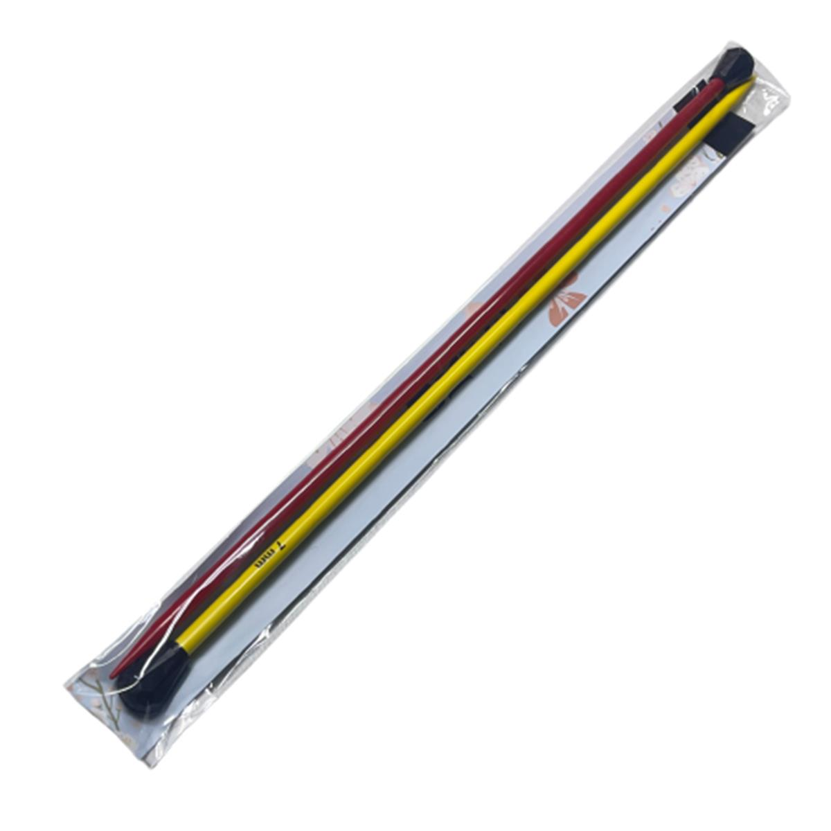 Orfe Taraftar Renkli Şiş 35-40cm or35tr40 No: 7 mm Sarı-Kırmızı