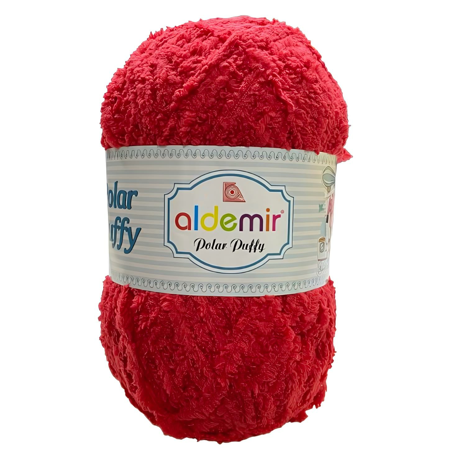 Aldemir Polar Puffy Kadife El Örgü İpliği 100 gr 062 Bayrak Kırmızı