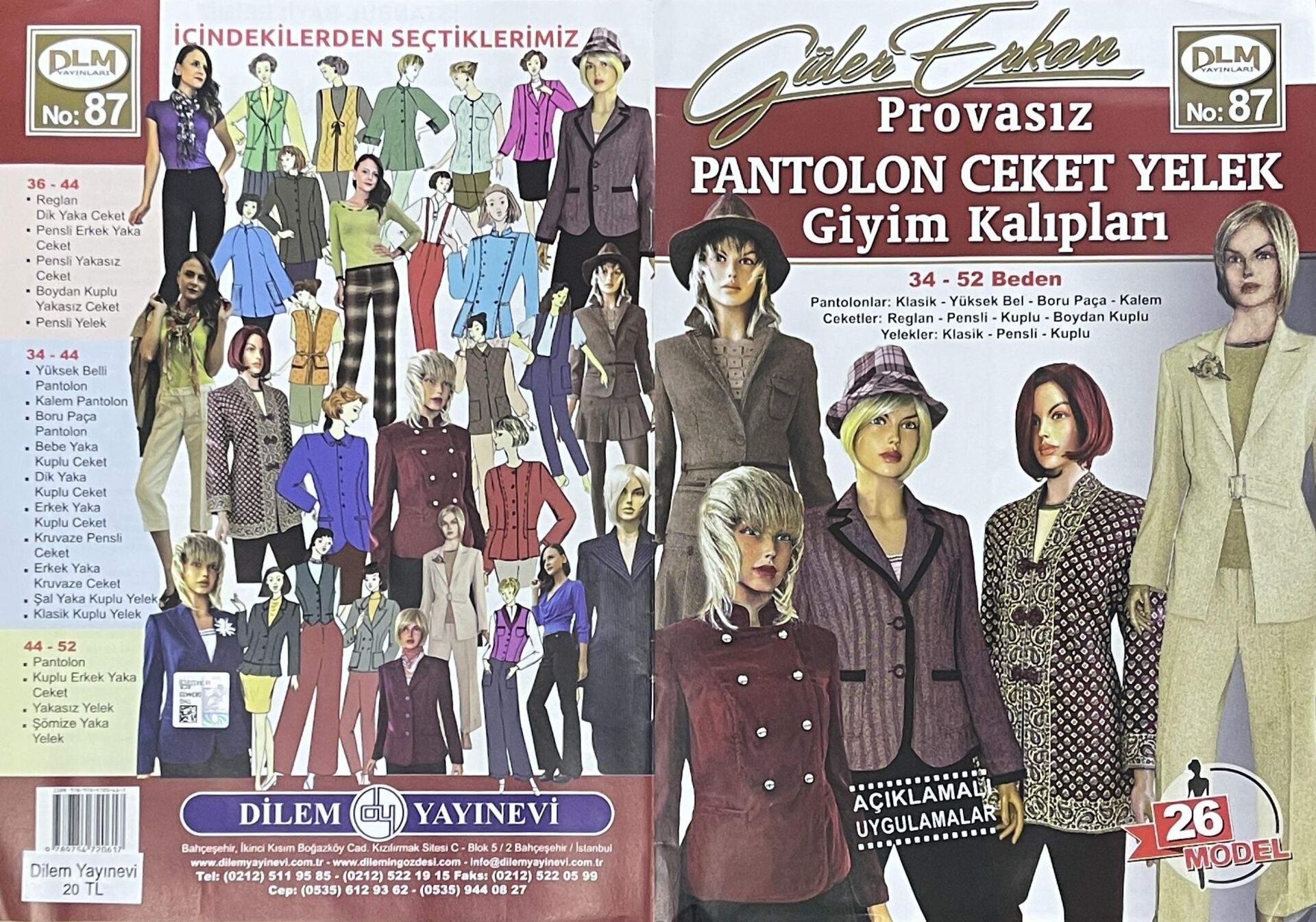 Güler Erkan Provasız Dikiş Kalıpları Dergisi 87