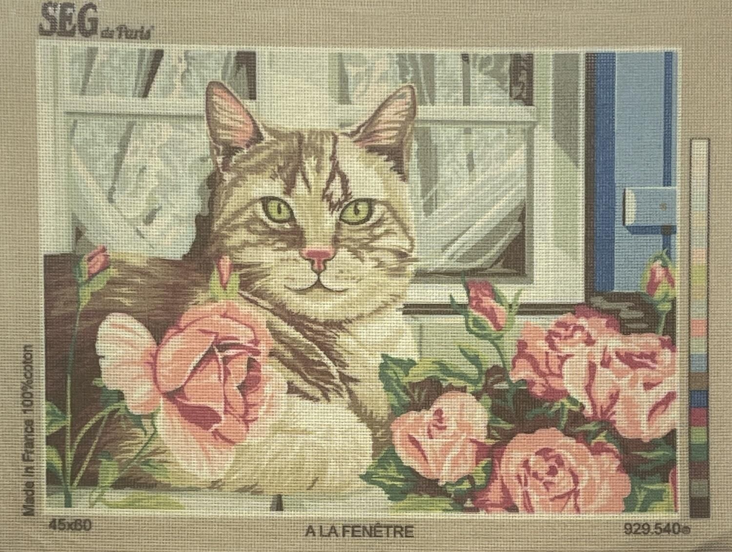 Seg Baskılı Goblen 929 540 A La Fenetre 45x60cm Tablo Pano Sadece Goblen Kumaşı B KALİTE